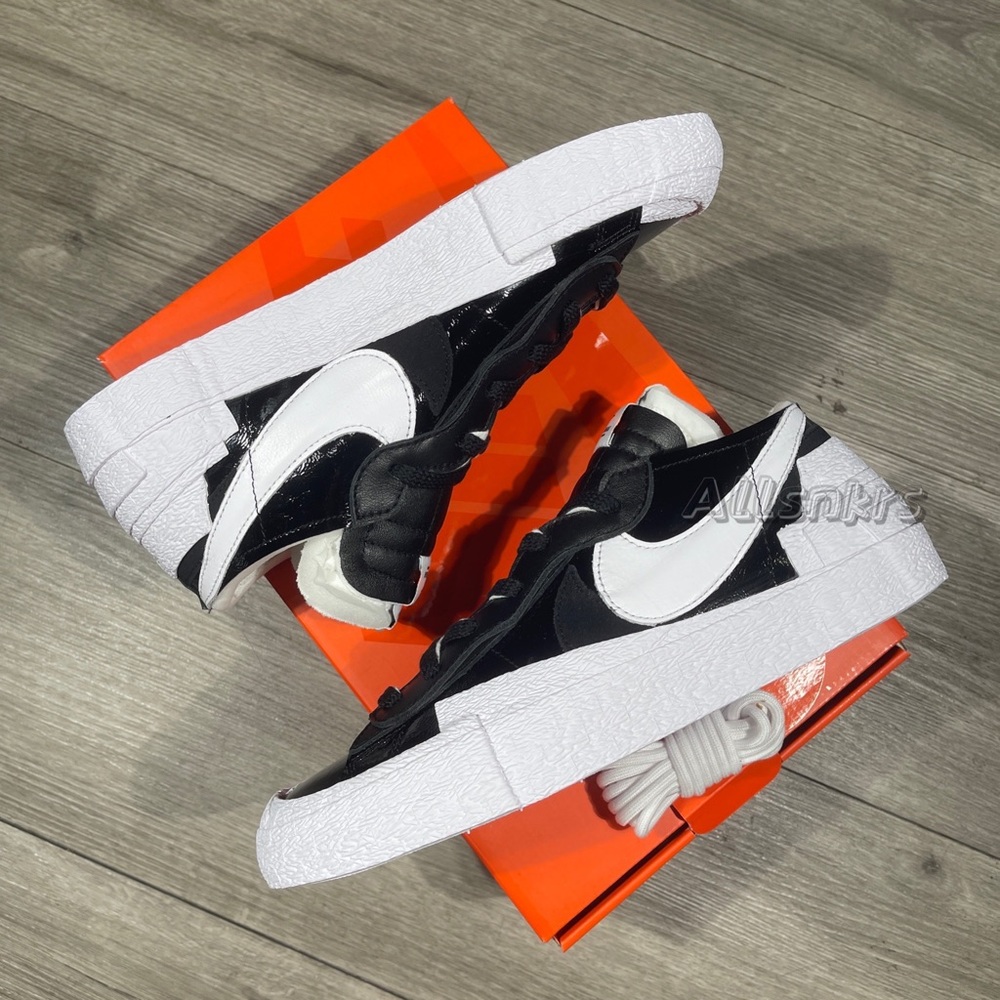 Nike x Sacai Blazer Low Black White Men’s 9 - Picture 7 of 8